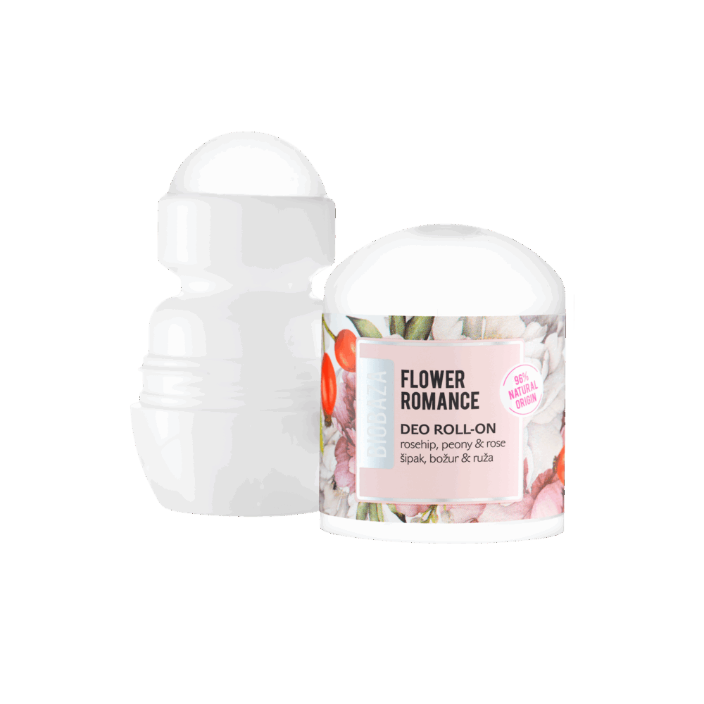 Deodorant Roll-on Flower Romance BIOBAZA - imagine 2