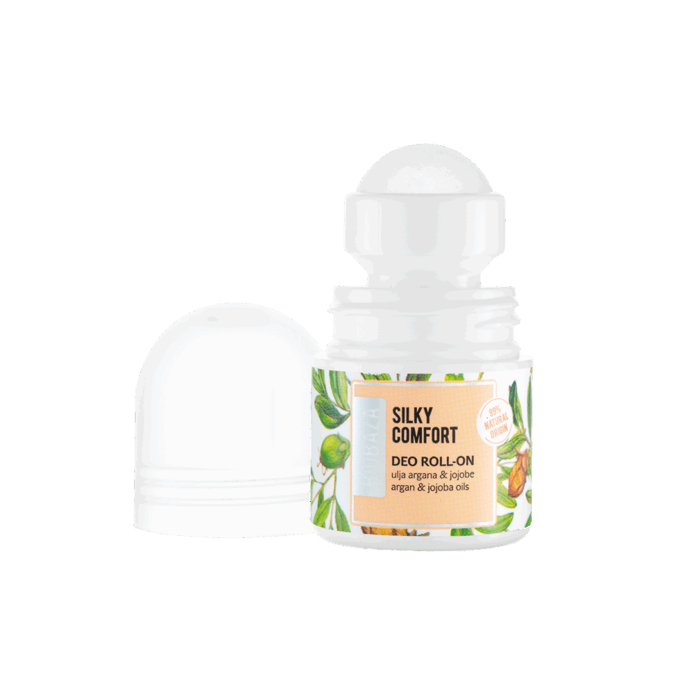 Mini Deodorant Roll-on Silky Comfort – BIOBAZA - imagine 2