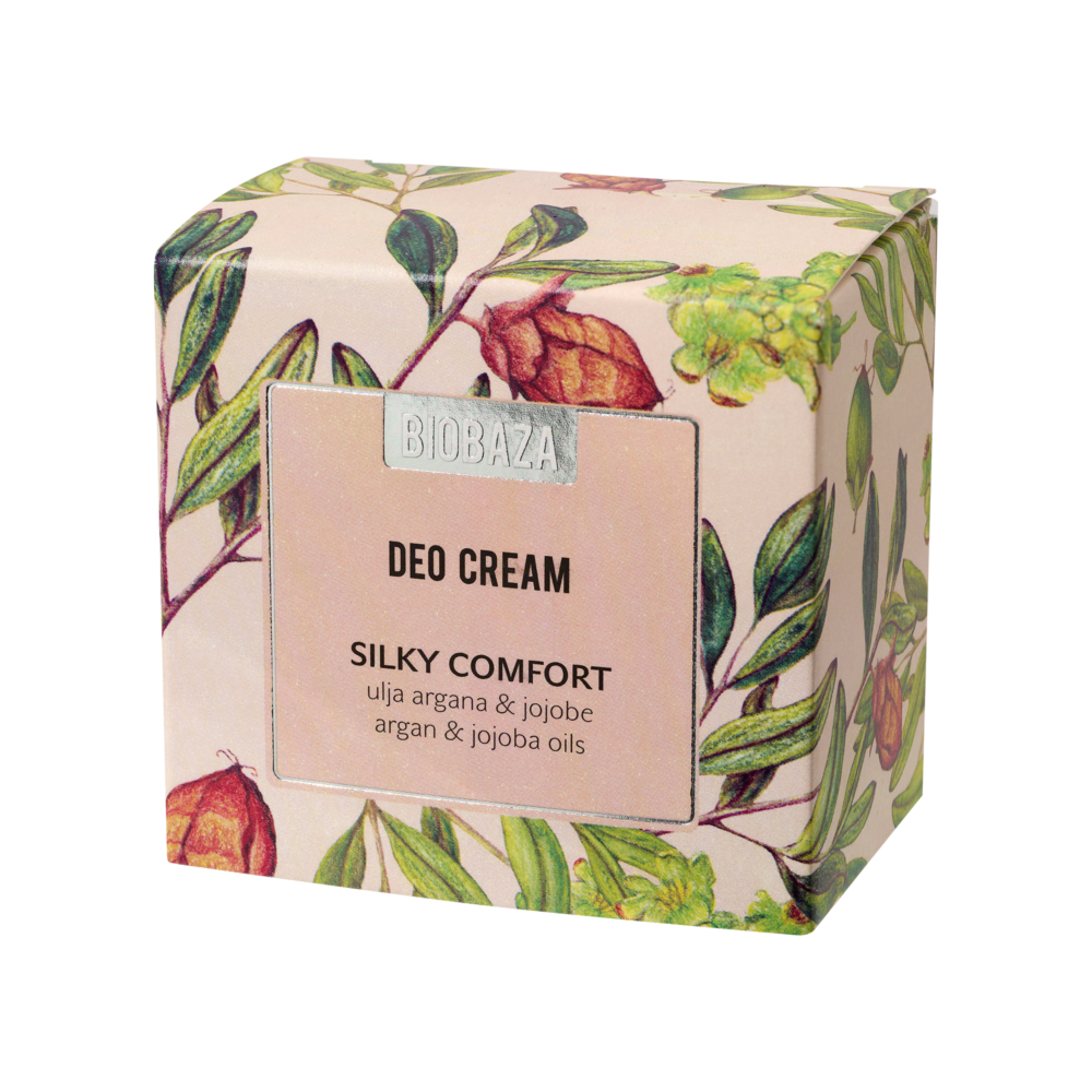 Deodorant cremă antiperspirant Silky Comfort BIOBAZA - imagine 3