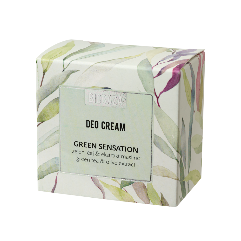 Deodorant cremă antiperspirant Green Sensation BIOBAZA - imagine 3