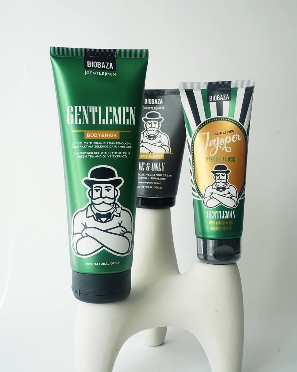 Gel de duș pentru bărbați Gentleman BIOBAZA - imagine 3