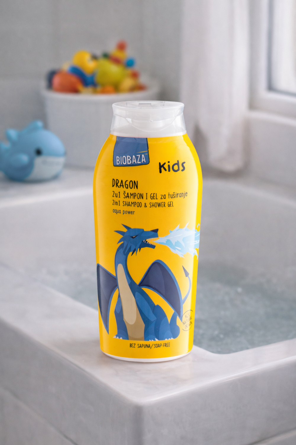 2 în 1 Șampon și gel de duș pentru copii Dragon – BIOBAZA - imagine 2