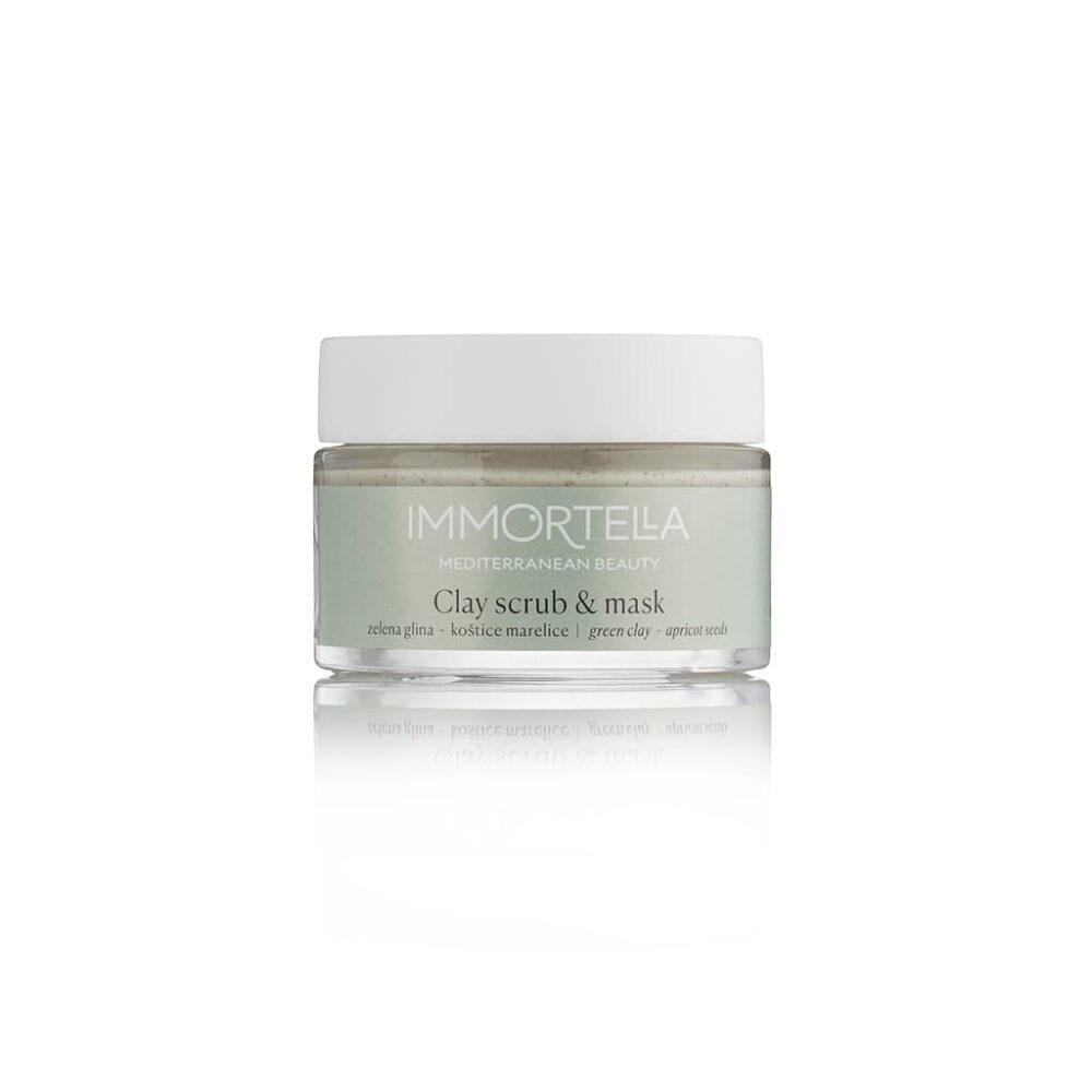 Mască exfoliantă pentru față cu argilă verde– IMMORTELLA - imagine 3